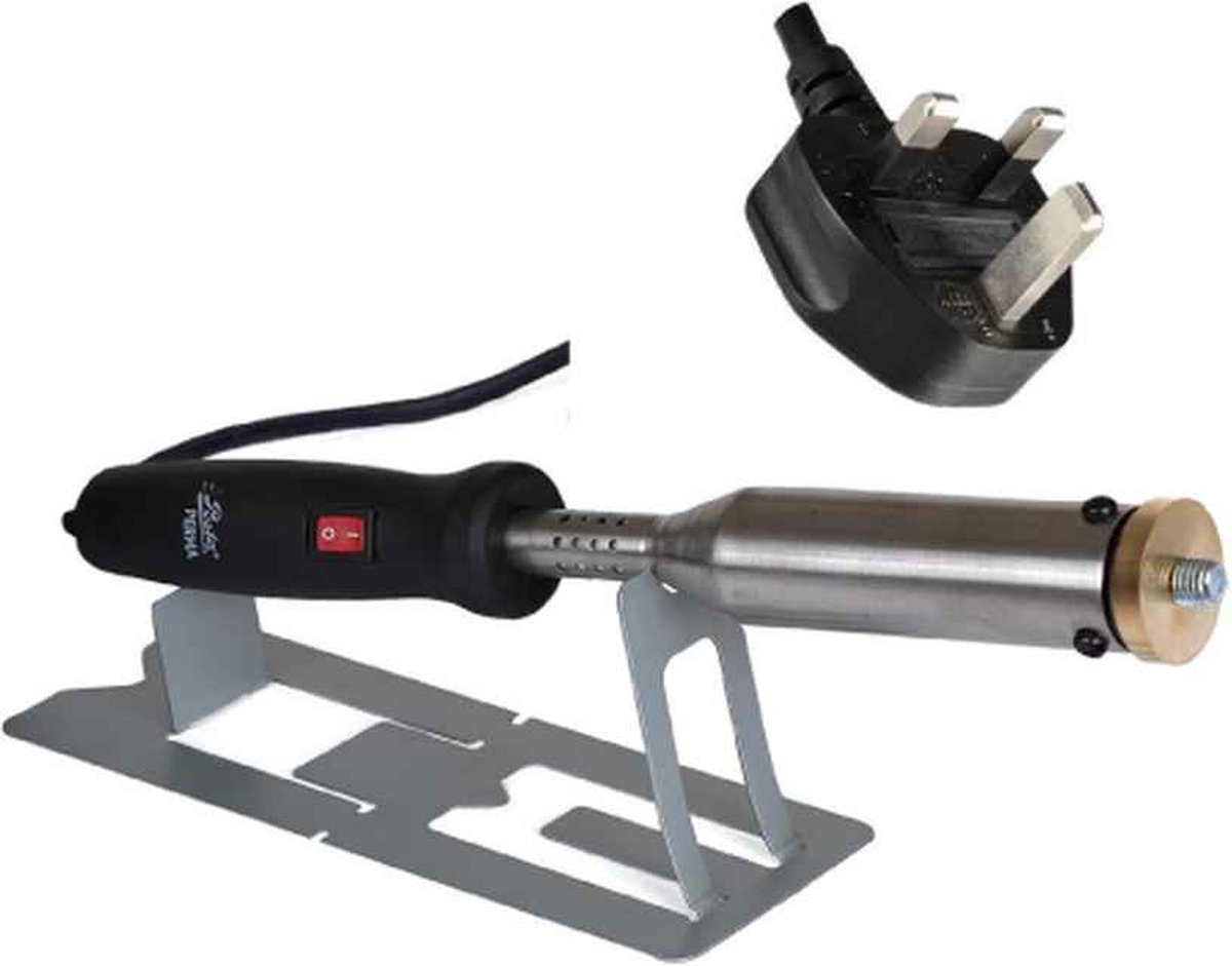 Posta Perma | Brander | 500 Watt-G-stekker (VK + Ierland)-Met as en borstschijf